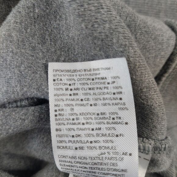 Vintage 90s Banana Republic Hoodie Sweatshirt Gray Mens XL Y2K‎ 100% Cotton - Picture 5 of 7